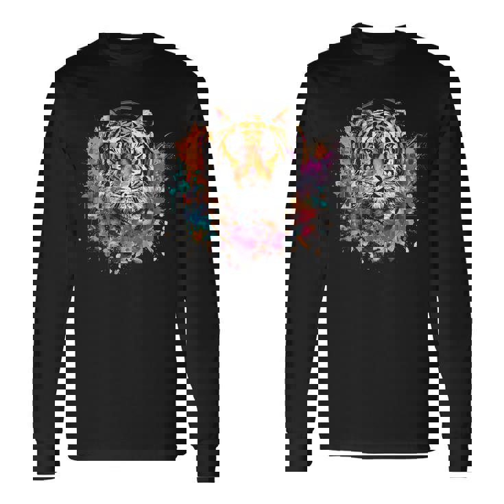 Tiger Dj テクノ アートワーク Edmミュージックヘッドフォン ビートメーカー 長袖Tシャツ ギフトのアイデア