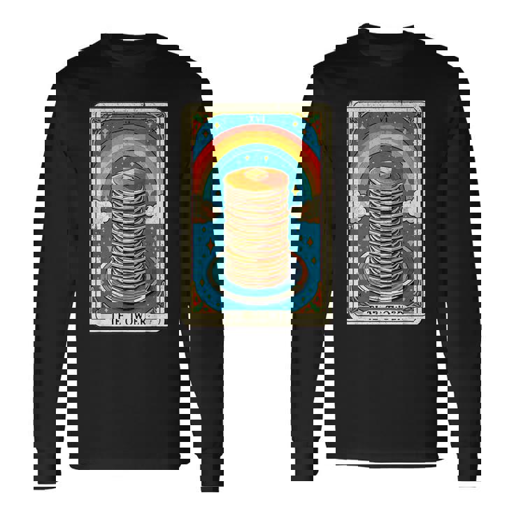 The Tower タロットカード パンケーキタワー 朝食愛好家 長袖Tシャツ