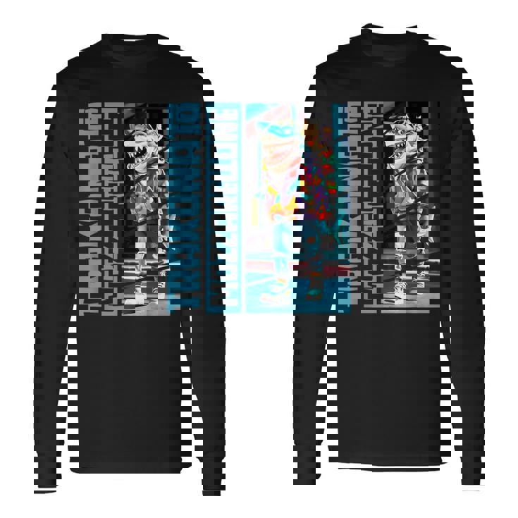 Trakonato Mozzarellone ブレインレッドトララサメ 面白い 長袖Tシャツ