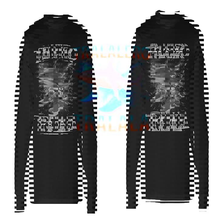 Tralalero Tralala Italian Brainrot 長袖Tシャツ