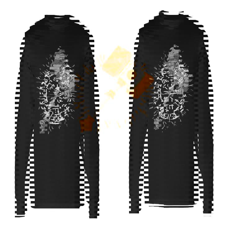 Trenikingo Para Ragnarok Odin Dios Marca Camiseta de manga larga