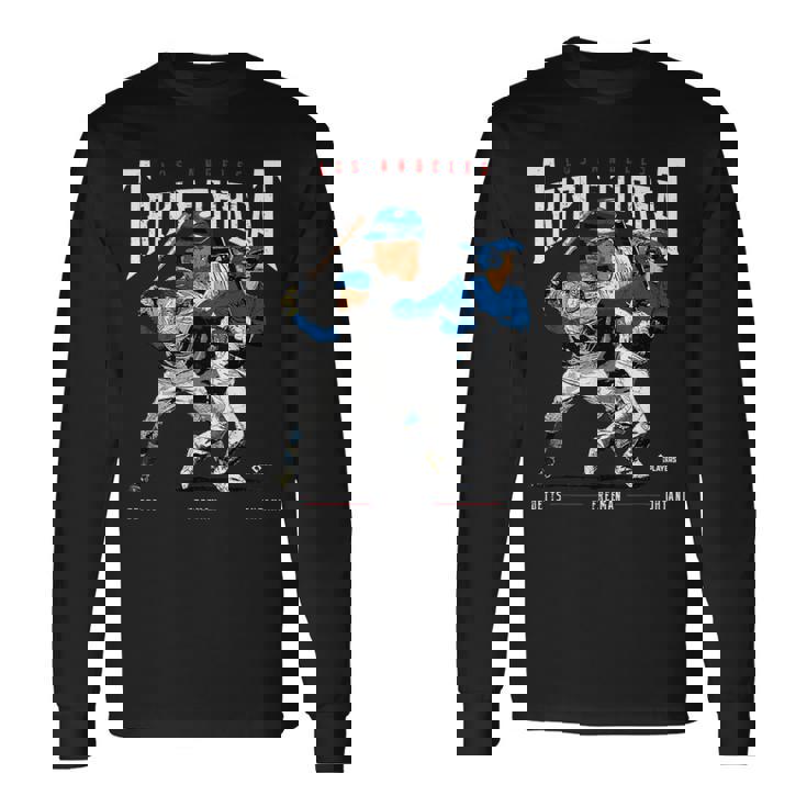 Triple Threat Ohtani Betts Freeman Los Angeles Mlbpa 長袖Tシャツ