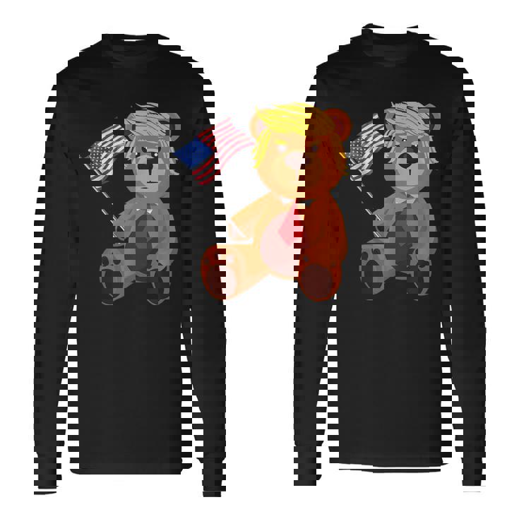 Trumpy Bear Trump 24 トランプ大統領選挙 2024 長袖Tシャツ