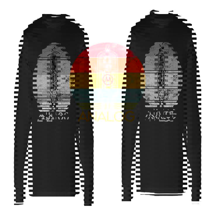 Tubo Deacío Audio Retro Amplificador Deálvula Camiseta de manga larga