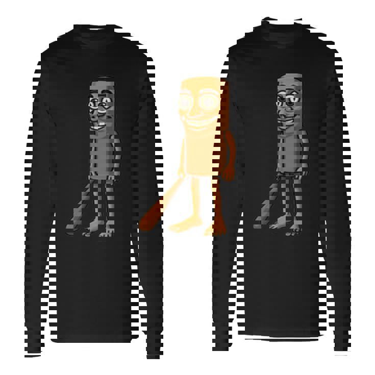 Tung Tung Tungahur Elegant Meme 長袖Tシャツ