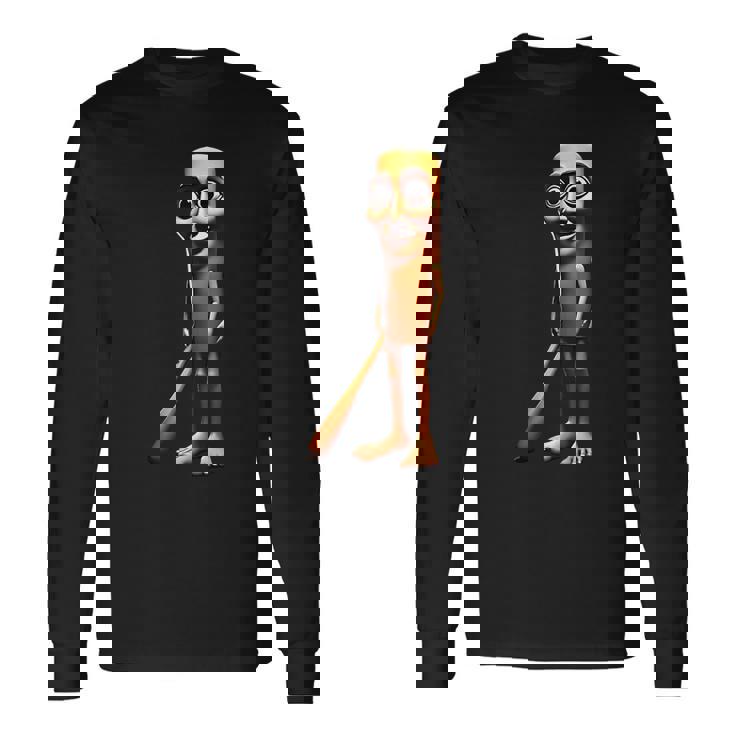 Tung Tung Tungahur-イタリアのブレインロットミーム 長袖Tシャツ