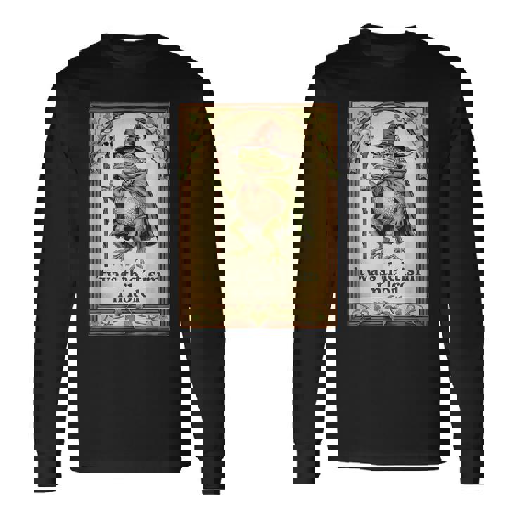 'Twas The 'Tism M'lord Wizard Frog Autism Long Sleeve T-Shirt