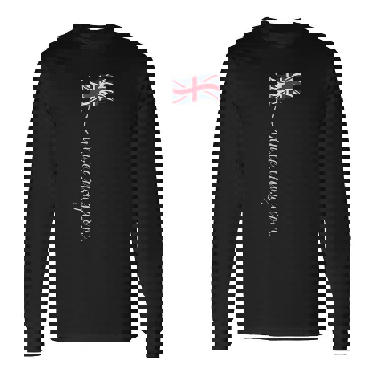 Uk 英国 シグネチャー ユニオンジャック フラッグポール イギリス用 長袖Tシャツ