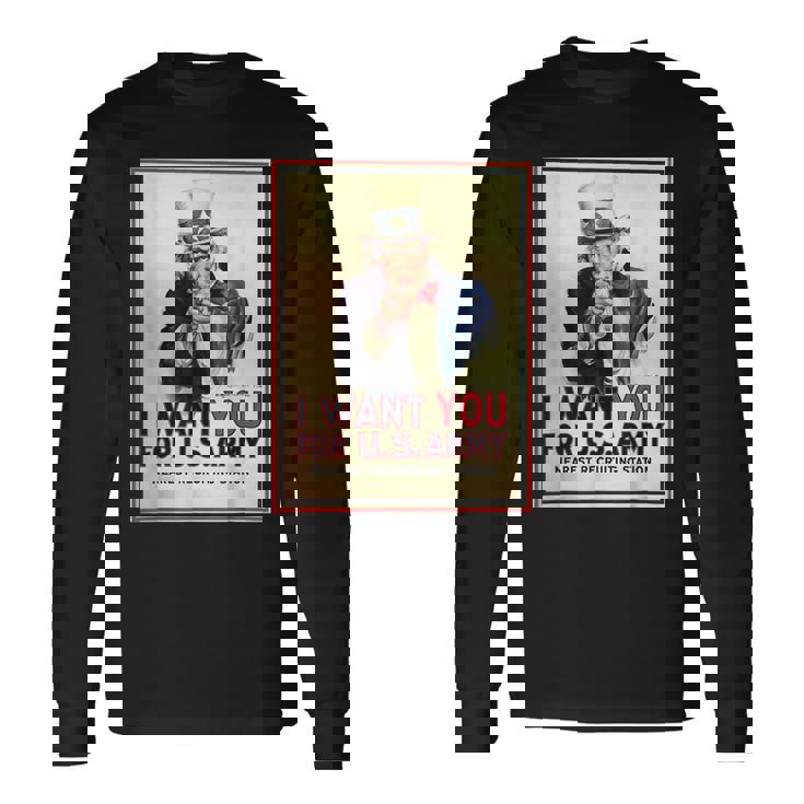 Uncleam I Want You For Us Army ビンテージポスターtシャツ 長袖Tシャツ