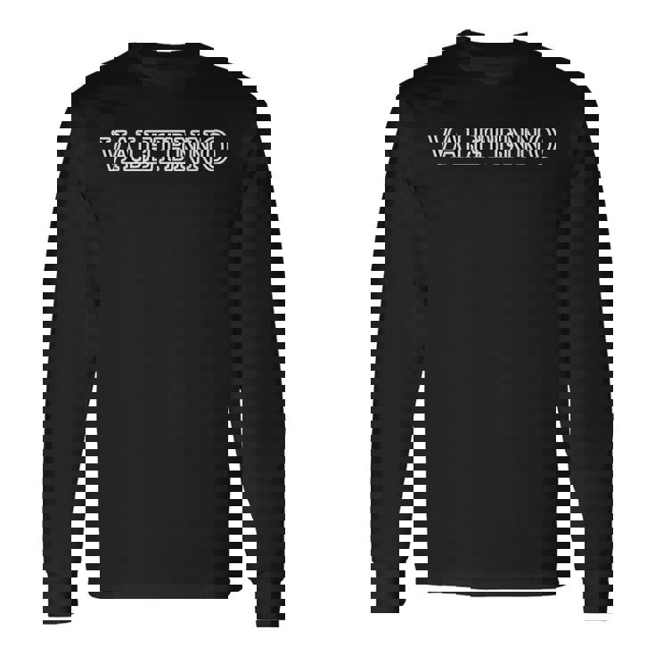 Valetenno バレテンノ《ばれてんの？》ブラック 黒 ロゴ【変なtシャツ屋さん】ブランド パロディ 面白デザイン 長袖Tシャツ