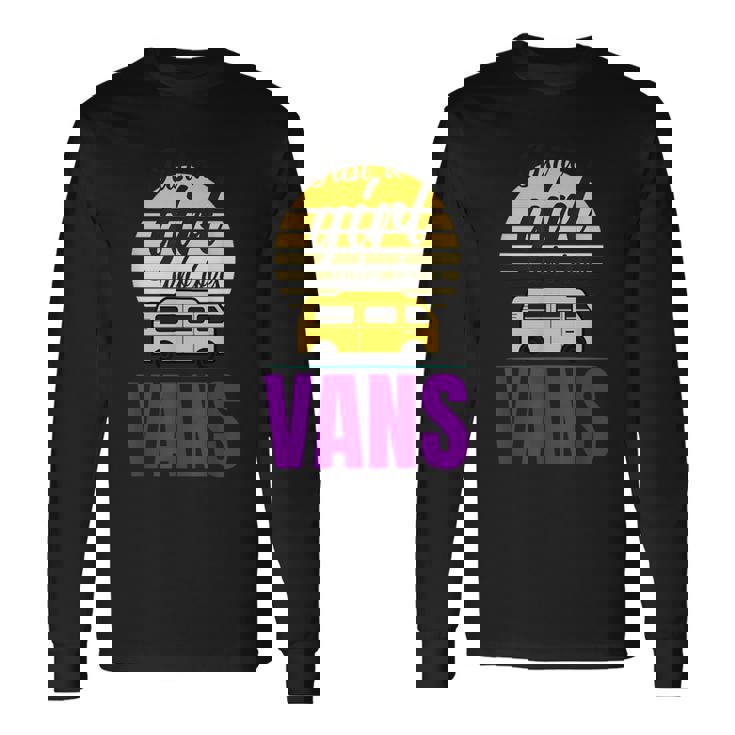 Van Life サンサーファーガールanlife バンを愛する少女 長袖Tシャツ