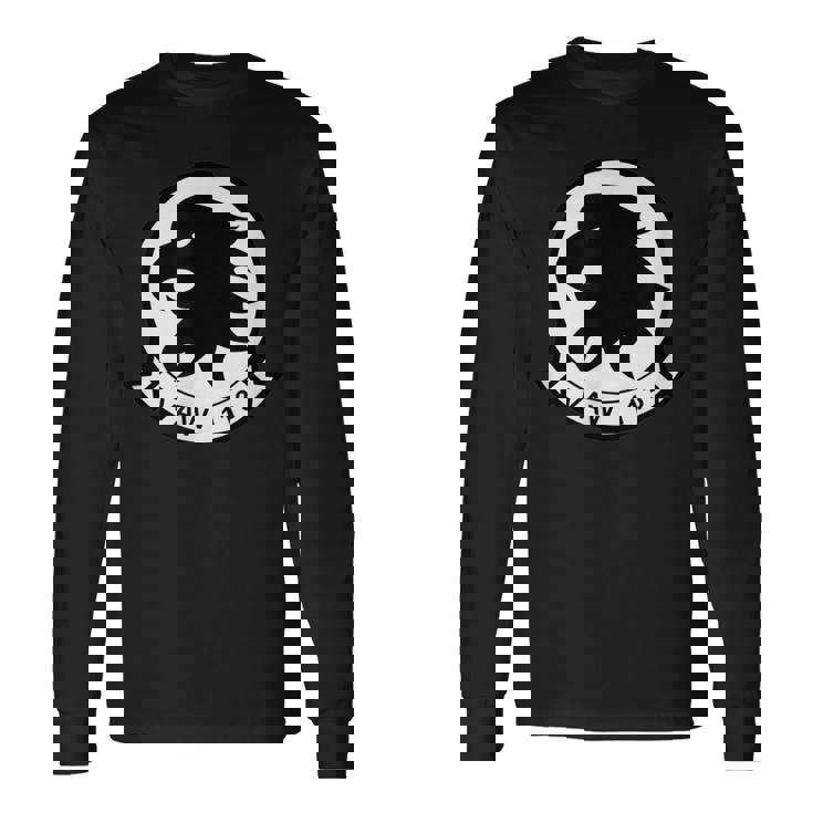 Vaw-113 空挺コマンド&コントロール飛行隊 113 ブラックイーグルス 長袖Tシャツ