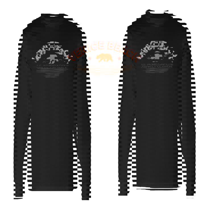 Venice Beach La Neighborhood Ca Bearintage T 長袖Tシャツ