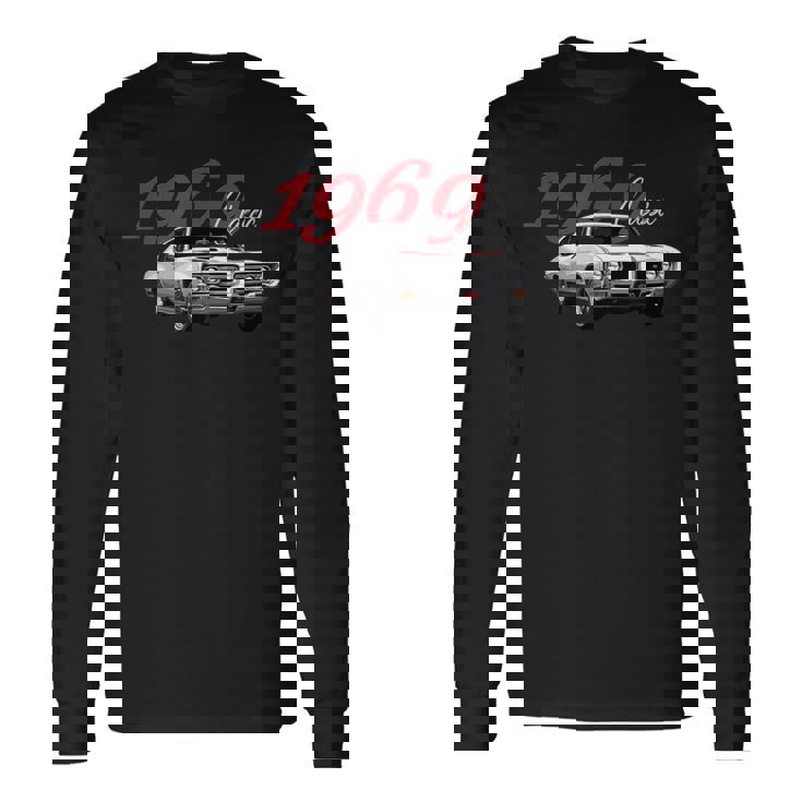 Vintage 1969 Gto、アメリカのマッスルカー、クラシックホットロッド 長袖Tシャツ ギフトのアイデア