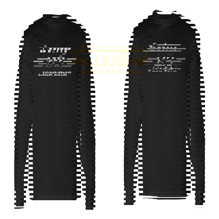 Vintage 1972 53歳の誕生日 クラシックカー 長袖Tシャツ