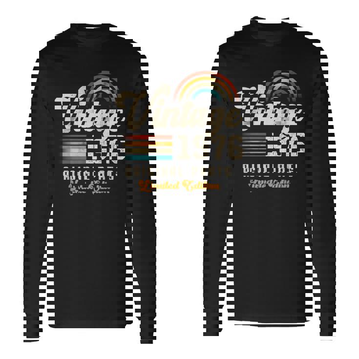 Vintage 1976 オリジナルパーツ 49周年記念 レトロ 長袖Tシャツ