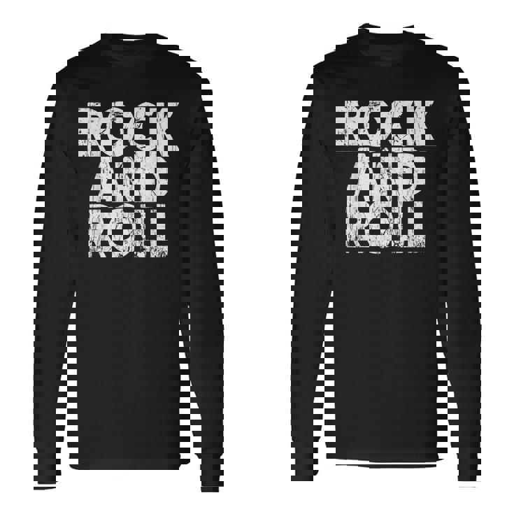 Vintage Grunge Old Rock & Roll Music Rock And Roll 長袖Tシャツ