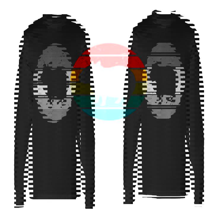 Vintage Retrounset Capybara 長袖Tシャツ