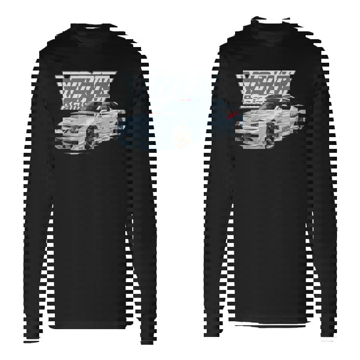 Volksのs15シルビアドリフトカースペック 長袖Tシャツ