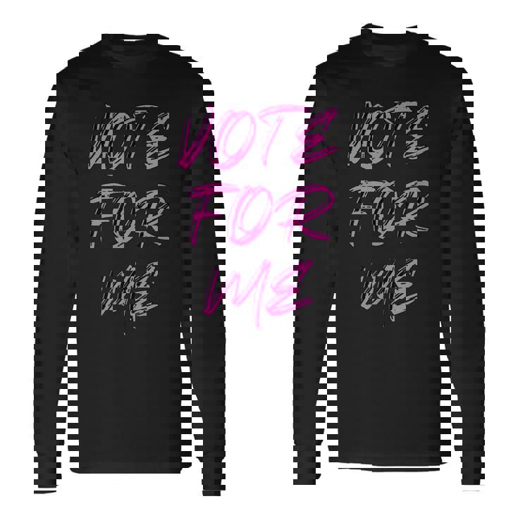 Vote For Me 選挙日 生徒会アパレル 長袖Tシャツ