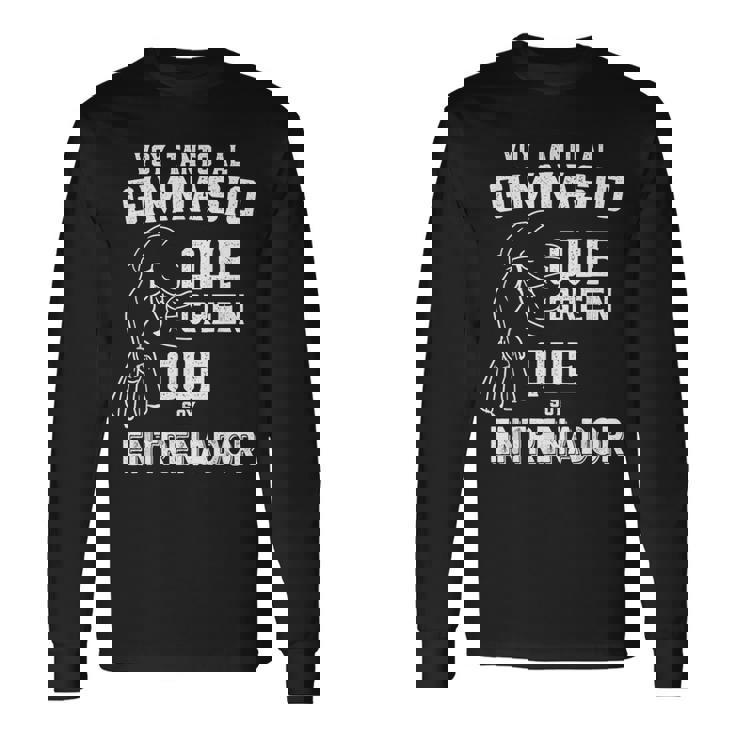 Voy Tanta Al Gimnasio Entrenador Gym Fitness Hombre Regalo Camiseta de manga larga