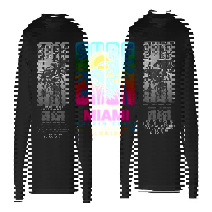 Wear Miami Florida Miami Colorfulunrise Graphic 長袖Tシャツ