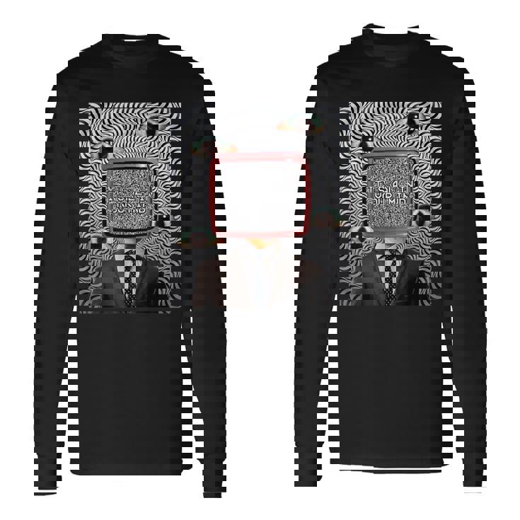 Weirdcore審美的奇妙な目の光学的錯覚オデコール 長袖Tシャツ