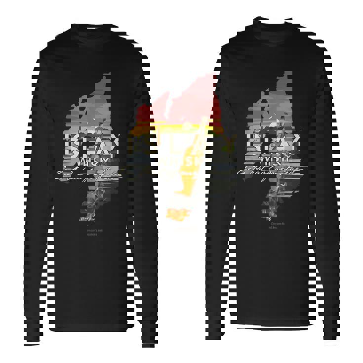 Whisky アイラ島のシングルモルトウイスキー 長袖Tシャツ