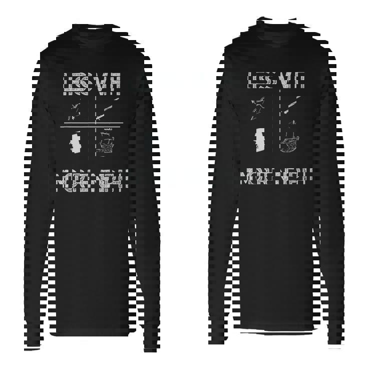 Wifiを減らしニーファイを増やすlds宣教師とミームの贈り物 長袖Tシャツ