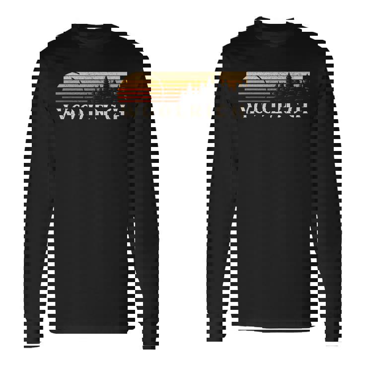 Woolrich Pa ヴィンテージ エバーグリーン サンセット 80年代 レトロ 長袖Tシャツ