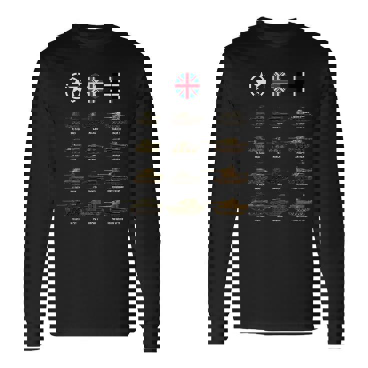 Ww2 戦車 シャーマン ヘルキャット パンツァー タイガー パンサー タンクファン用 長袖Tシャツ