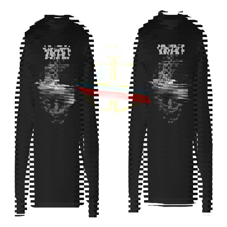 Ww2 軍艦日本大和戦艦 長袖Tシャツ