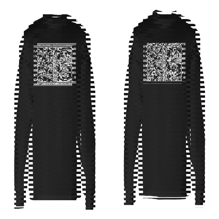 Xg イニシャルx G 名前 姓 尾魔術学 尾剖学 長袖Tシャツ