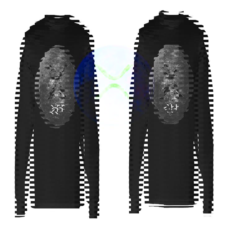 Xrp 極月 リップル 暗号通貨 デジタルコイン 長袖Tシャツ