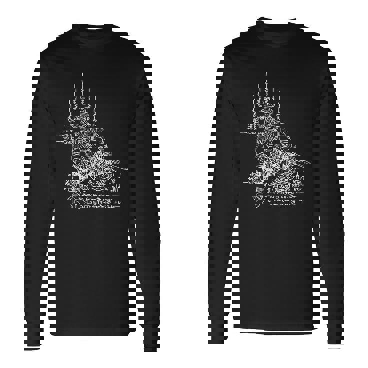 Yantraak Yant Diwali Hanuman 仏経 タイ タイ 長袖Tシャツ