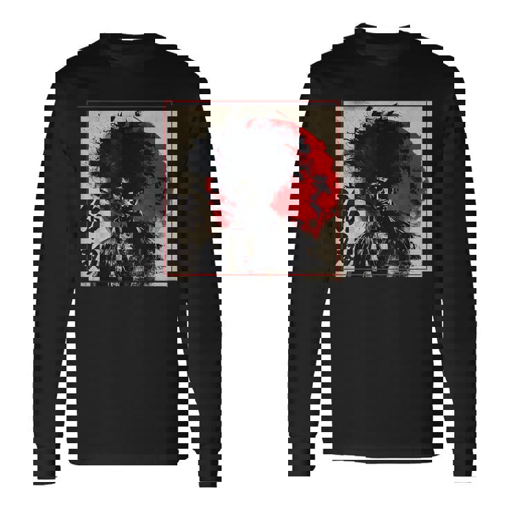 Yasuke アフロサムライ 七徳 武士道コード 長袖Tシャツ