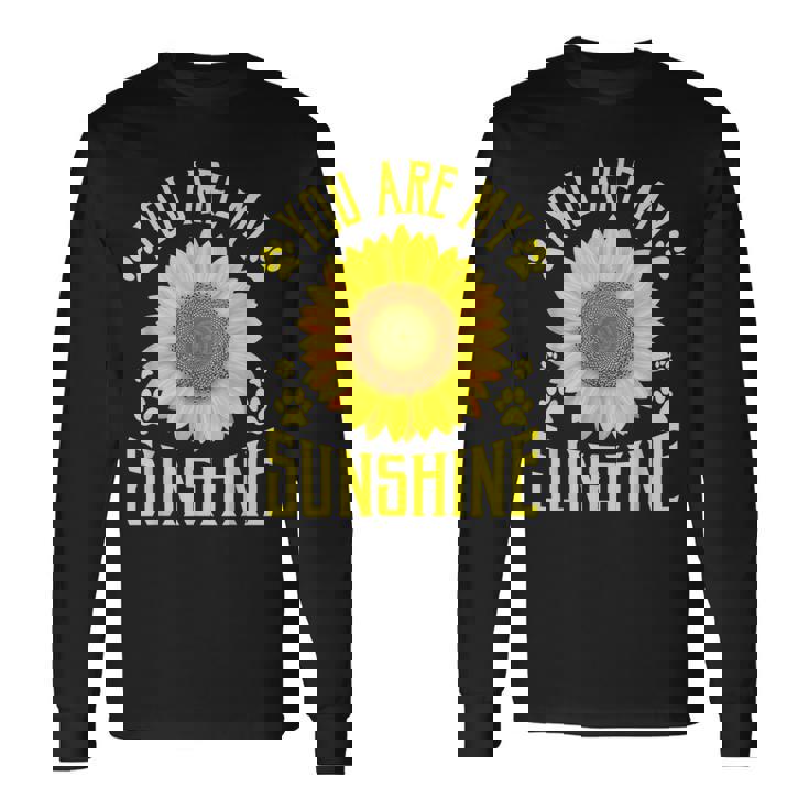You Are Myunshine ひまわり 長袖Tシャツ
