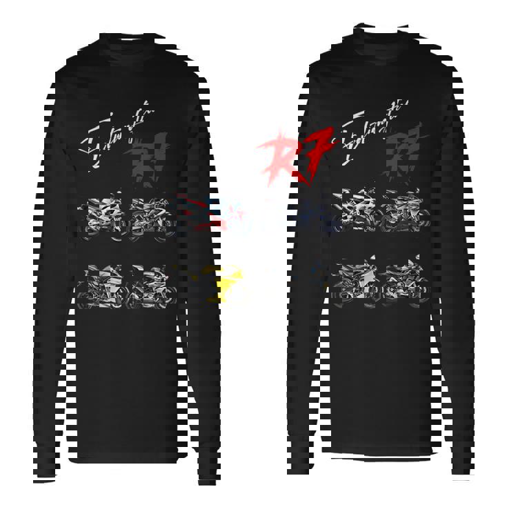 Yzf-R7、Yzf、R7、Yzf R7、バイク、バイク、レーシングバイク 長袖Tシャツ