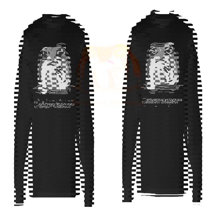 《Breviceps Adspersus》 アメフクラガエル カエル好き おもしろ ネタ プレセント 長袖Tシャツ