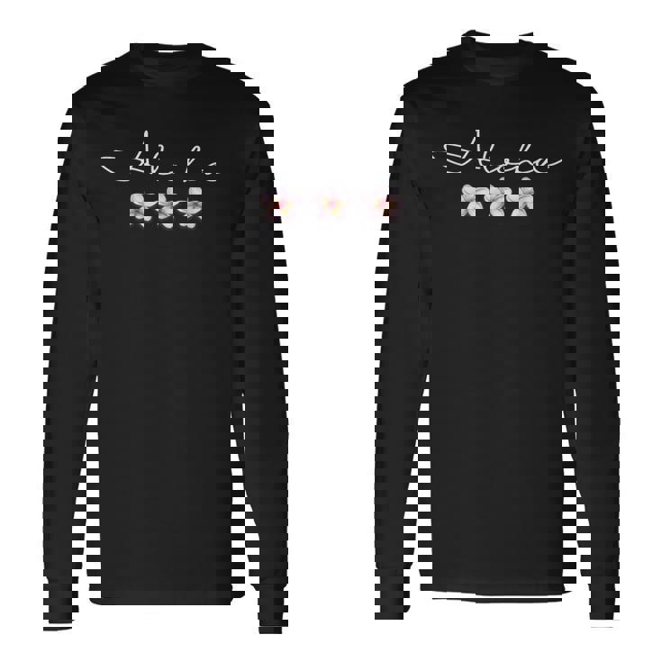 「Aloha」プルメリア ハワイアン バケーション ルアウパーティー 長袖Tシャツ