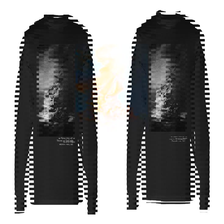 「Thetorm On Theea Of Galilee」ペイントアートtシャツ 長袖Tシャツ