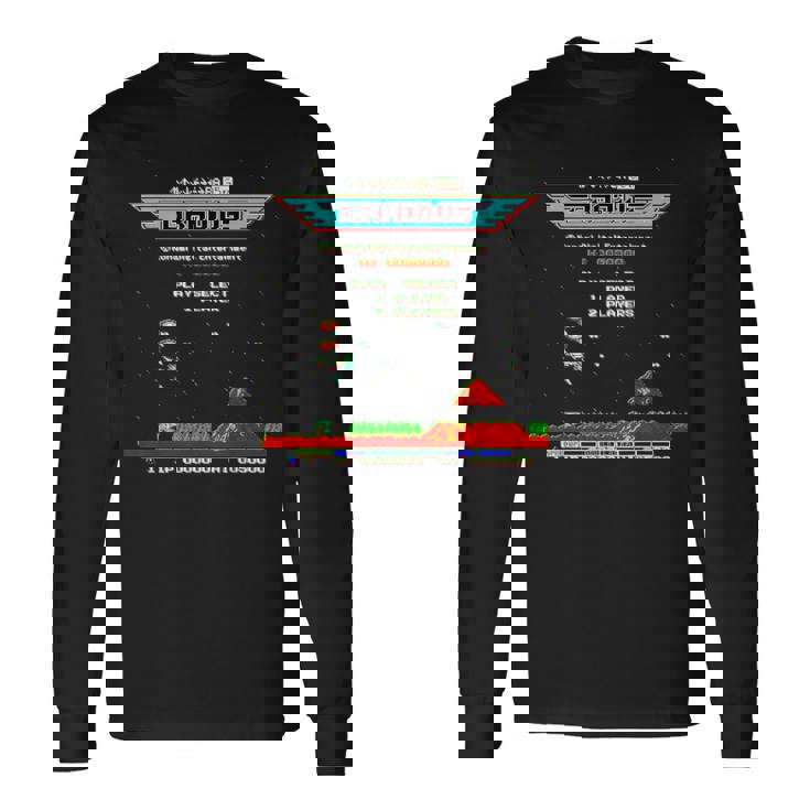 「グラディウス」上上下下左右左右ba スタート 長袖Tシャツ ギフトのアイデア