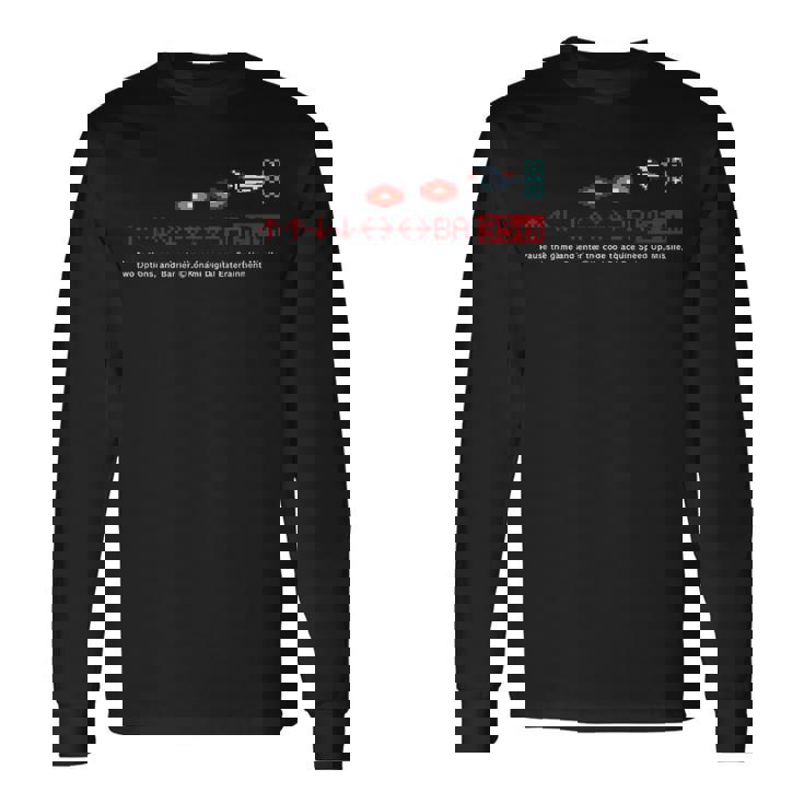 「グラディウス」上上下下左右左右baフル装備 長袖Tシャツ