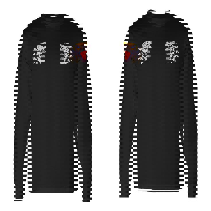 「竹と虎」横須賀 スカジャン風 和柄 トップス ストリート系 メンズ レディース キッズ 東洋 スタイル ロカビリー 長袖Tシャツ