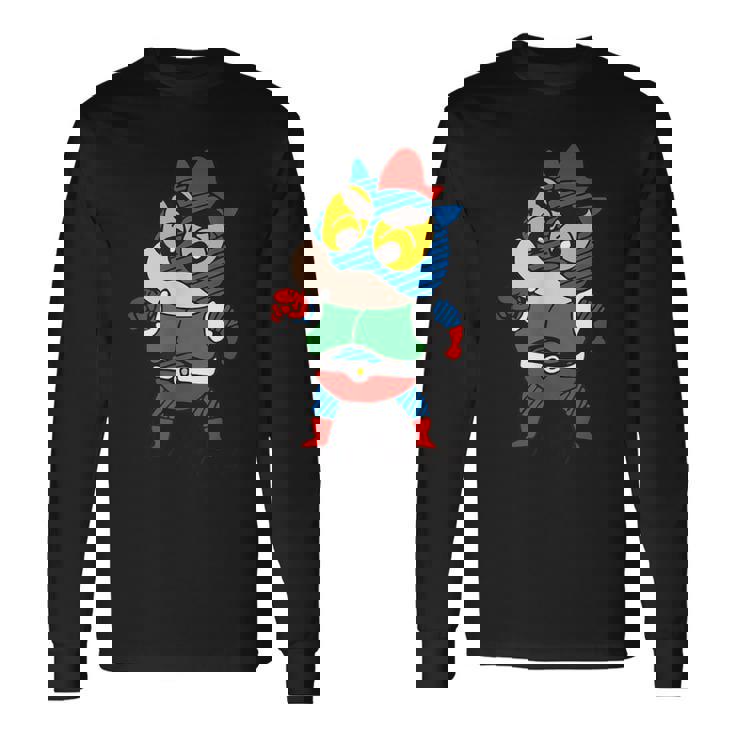 【まんが】クレヨンしんちゃん アクション仮面に変身！ 長袖Tシャツ