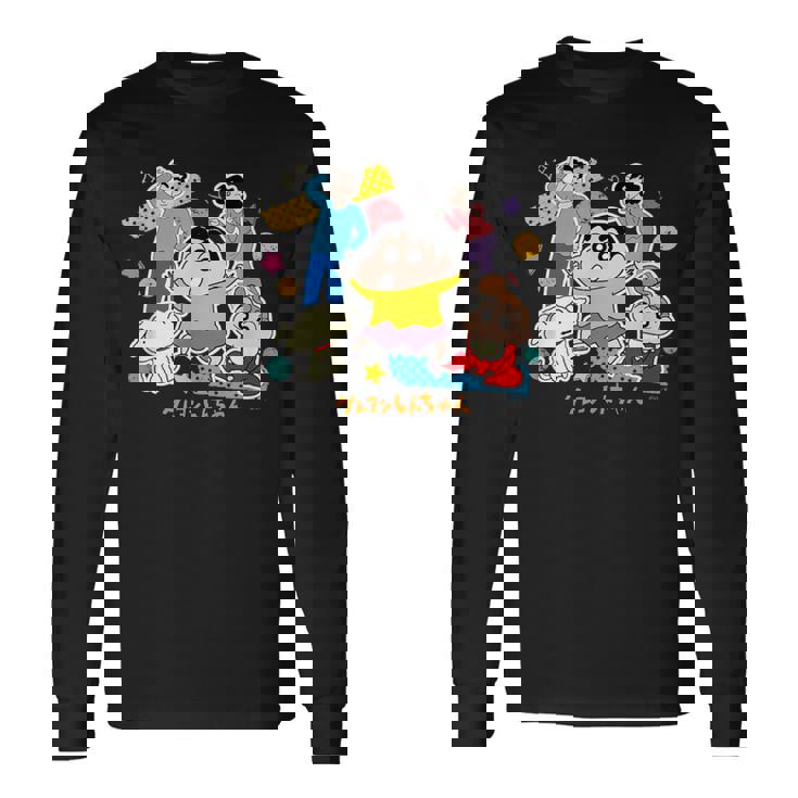 【まんが】クレヨンしんちゃん 野原一家 長袖Tシャツ