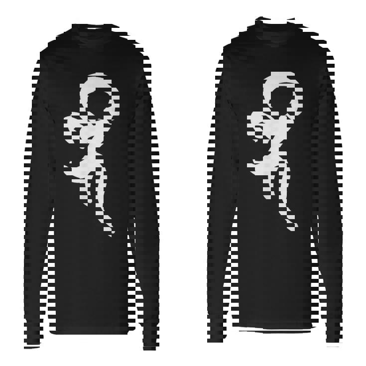 【ベイ】梵字 薬師如来 薬王菩薩 手書き 悉曇文字 古代文字 仏教 グッズ 守護神 開運 縁起物 お守り スピリチュアル 長袖Tシャツ