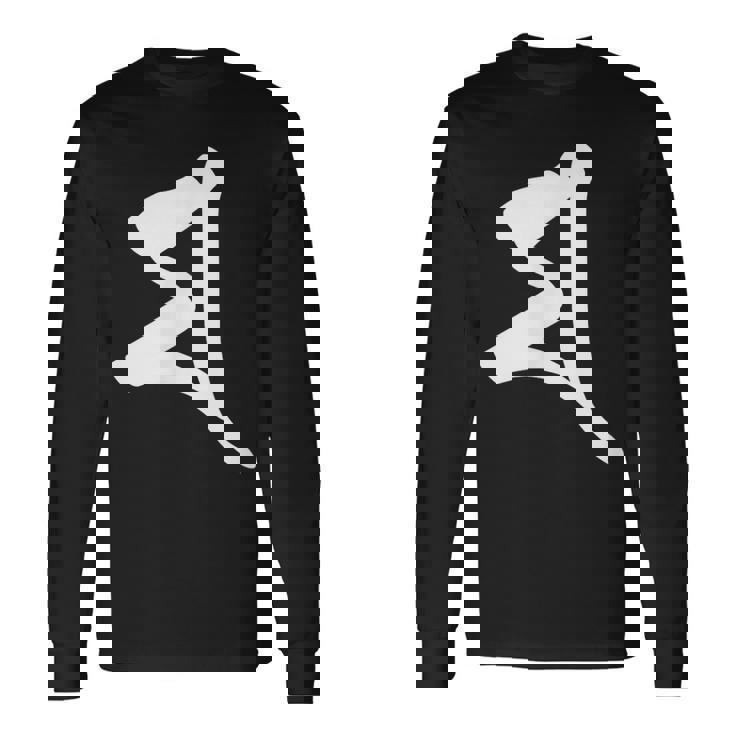 【マ】梵字 大黒天 摩利支天 孔雀明王 手書き 悉曇文字 古代文字 仏教 グッズ 守護神 お守り スピリチュアル 長袖Tシャツ