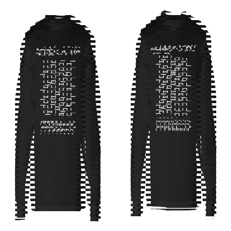 【今日何食べようかな 焼肉】あみだくじ 遊び心 おもしろ 面白い ユーモア ギャグ ネタ ウケ狙い 笑える 変な 長袖Tシャツ