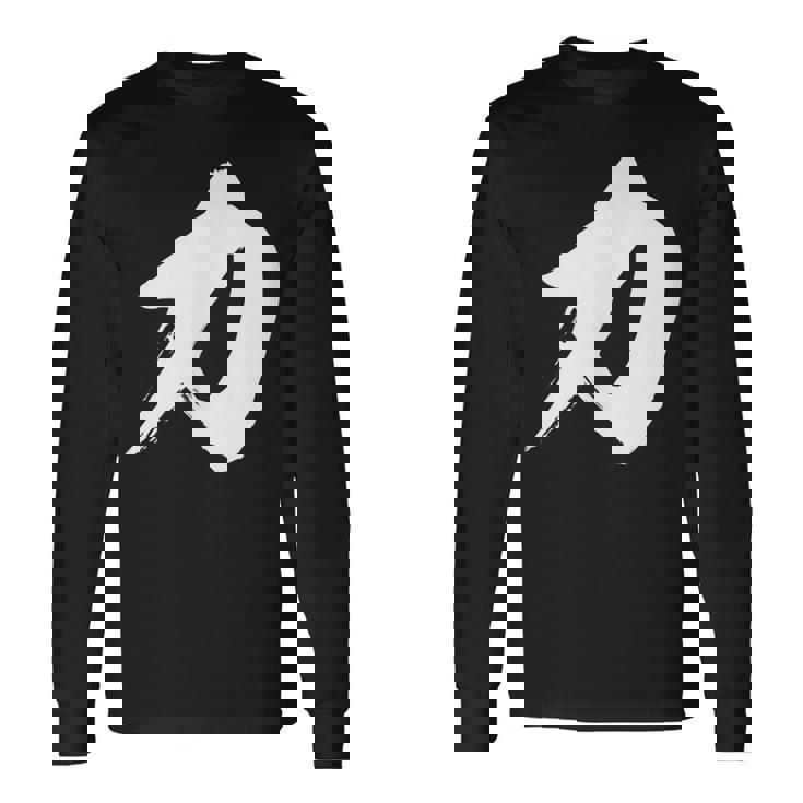 【力】一文字 漢字 日本語 毛筆 書道 筆文字 言葉 和柄 日本 かっこいい お土産 海外 おもしろ 面白い 文字入り 長袖Tシャツ